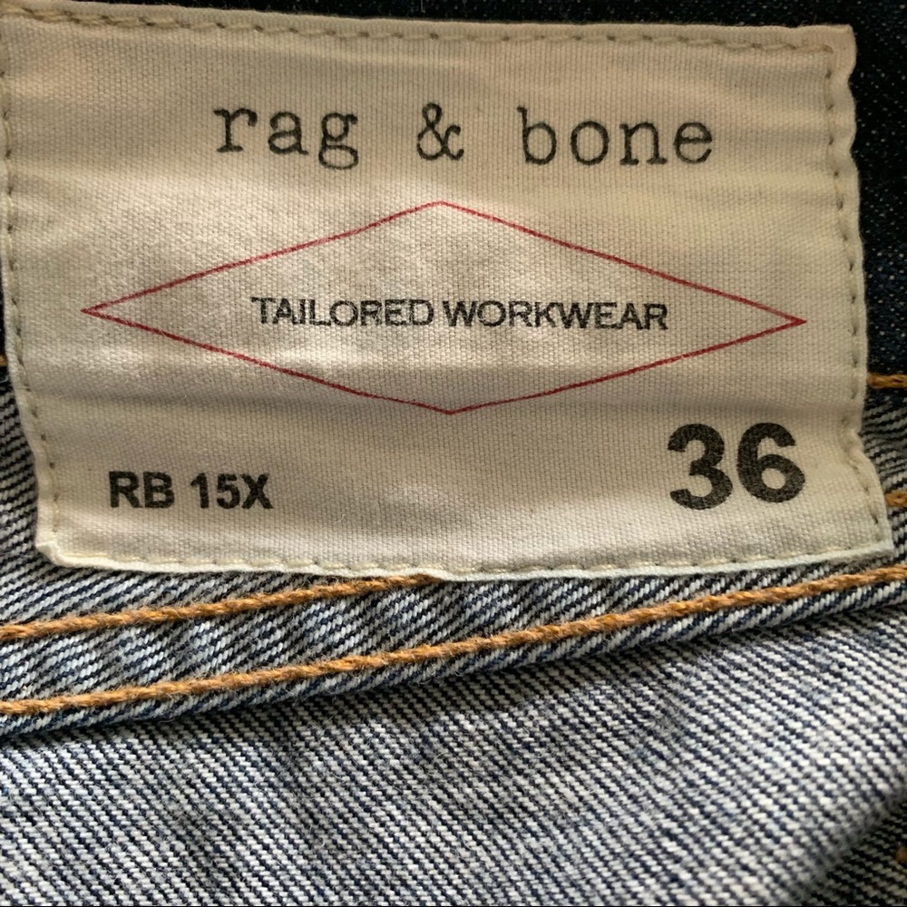 Rag & Bone RB 15X Slim Straight Jeans 36 - Picture 10 of 12